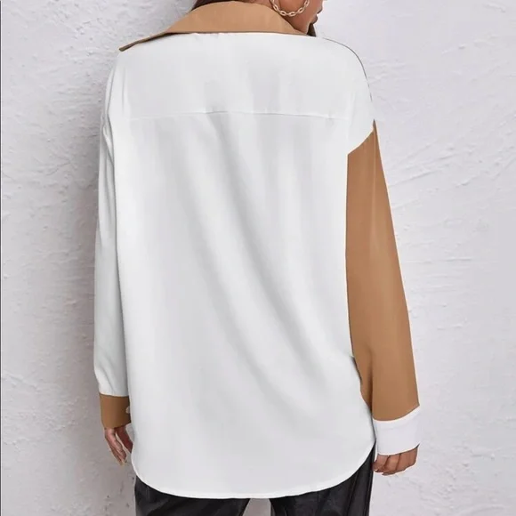 •Sold on Mercari• Shein Colorblock Drop Shoulder Top M - Picture 4 of 4